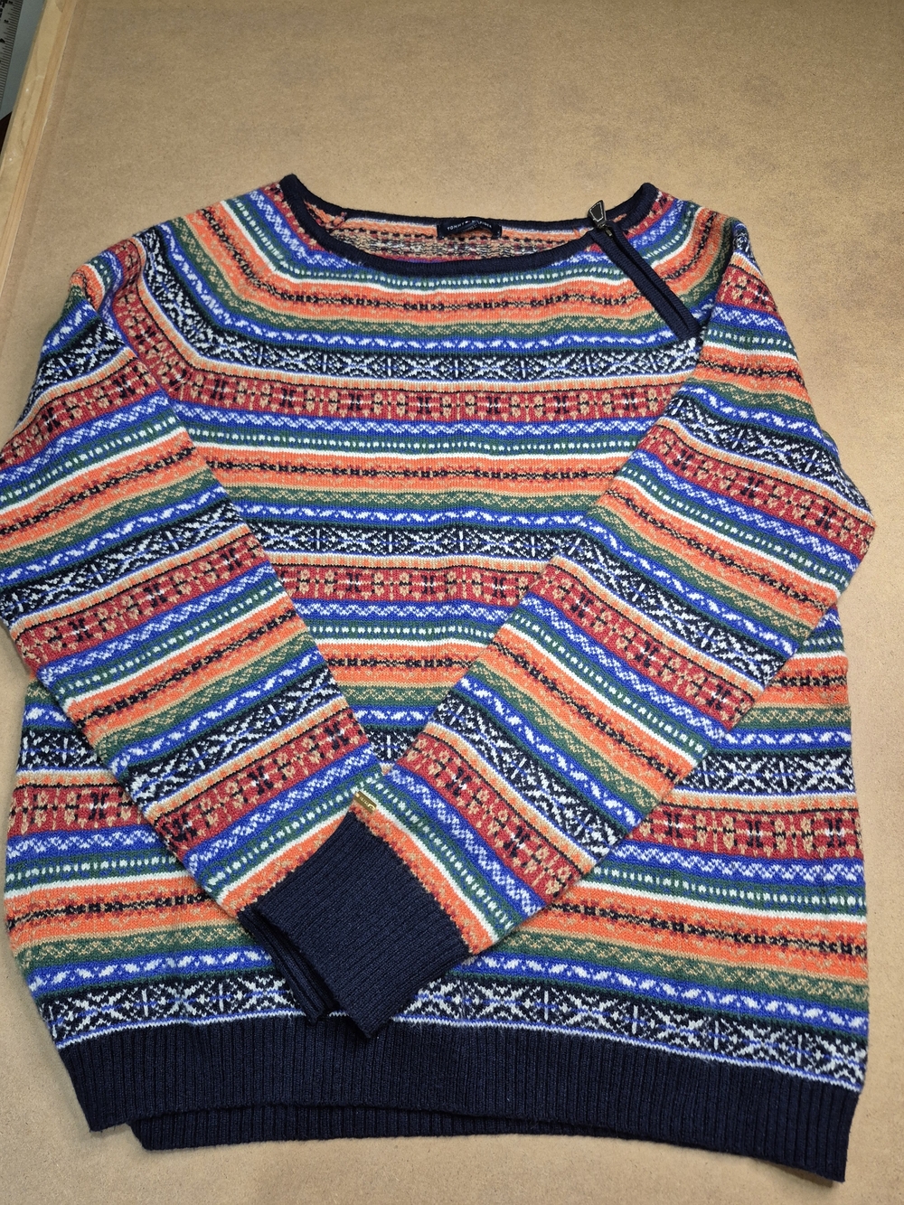 Tommy Hilfiger Multicolor Striped Crew Neck Sweater